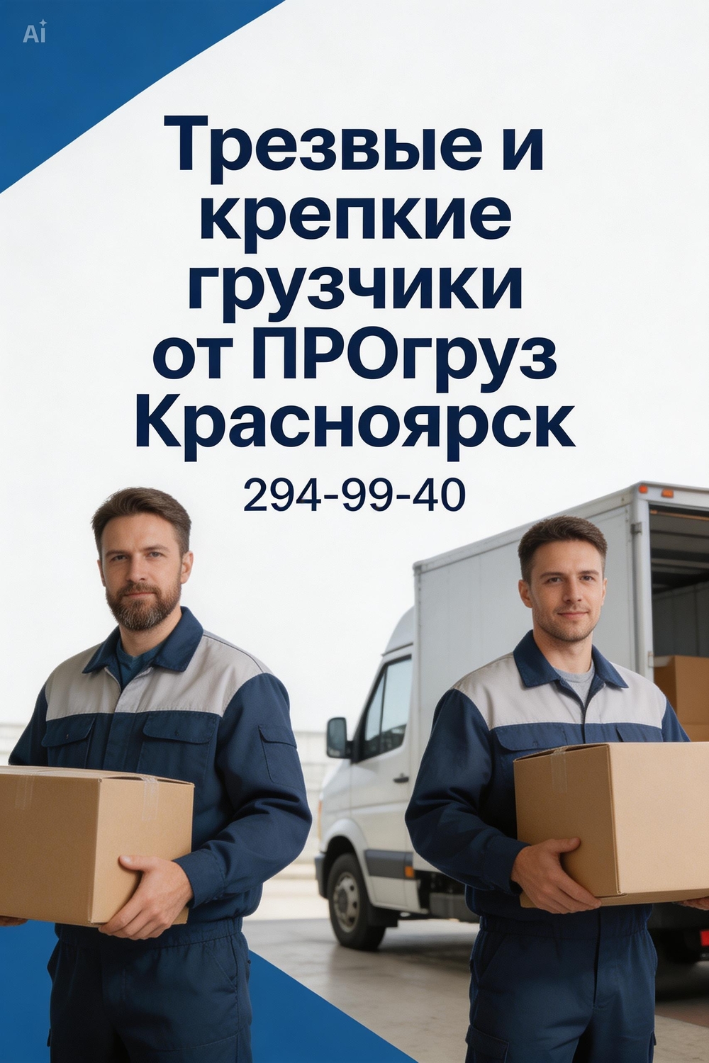 Трезвые и крепкие грузчики в Красноярске от компании ПРО-груз
